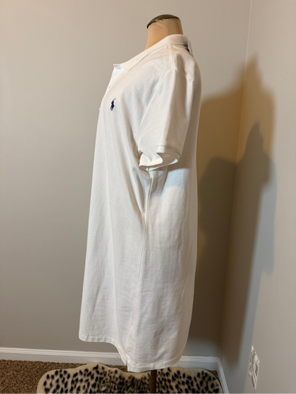 NWT Ralph Lauren White Polo Shirt Dress with Navy Pony Logo - Picture 3 of 6
